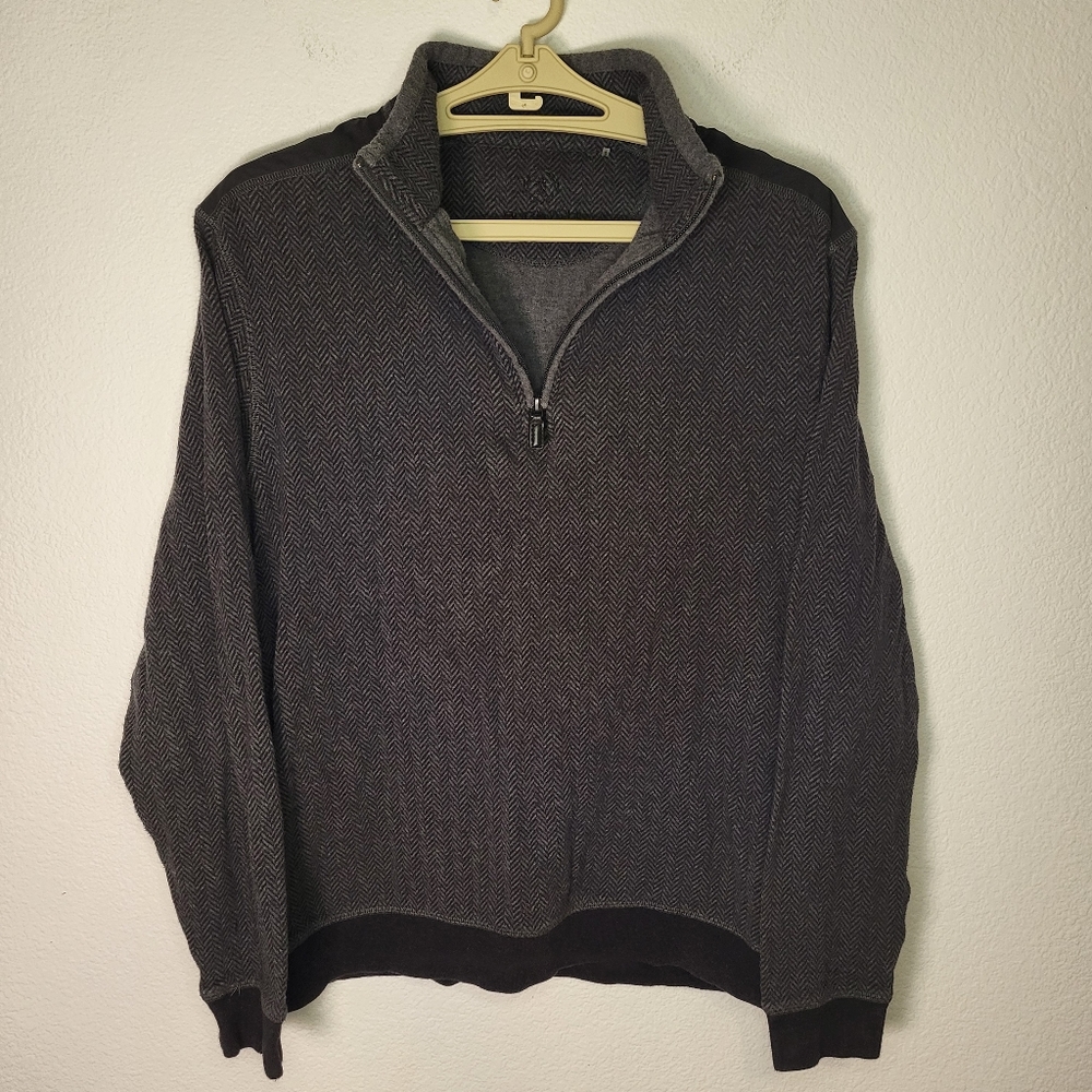 Bugatchi Uomo 1/4 Zip Pullover Sweater size Large